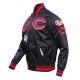 Cincinnati Reds Mashup Classic Rib Satin Jacket Cincinnati Reds Mashup Classic Rib Satin Jacket