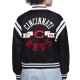 Cincinnati Reds Printed Logo Varsity Satin Jacket Cincinnati Reds Printed Logo Varsity Satin Jacket
