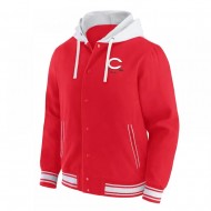 Cincinnati Reds Red Cotton Hooded Jacket