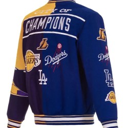 City of Champions Lakers Dodgers Bomber Jacket