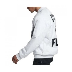 City of Flight AJ23 White Bomber Jacket