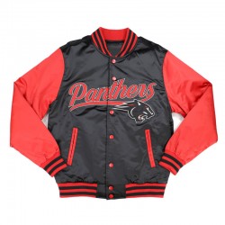 Clark Atlanta Panthers Black and Red Jacket 