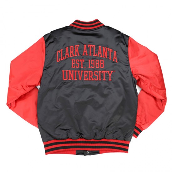 Clark Atlanta Panthers Black and Red Jacket Clark Atlanta Panthers Black and Red Jacket