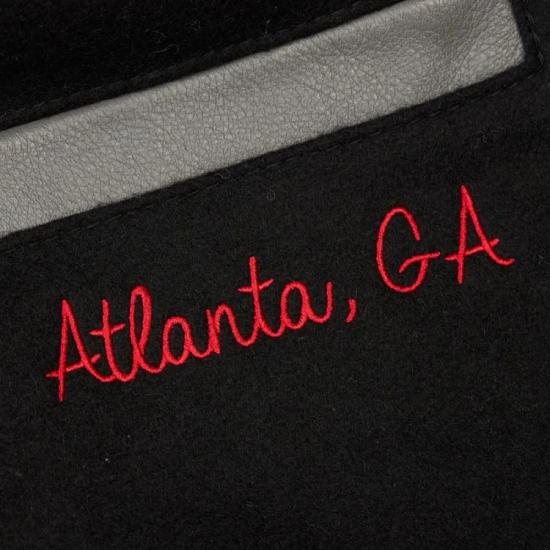 Clark Atlanta University Panthers Homecoming Black Varsity Jacket Clark Atlanta University Panthers Homecoming Black Varsity Jacket