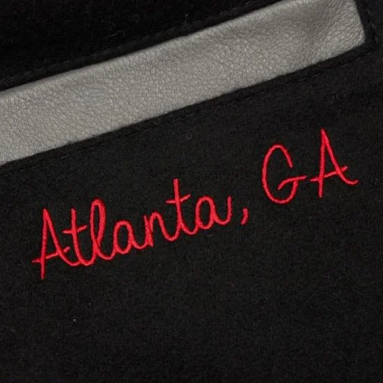 Clark Atlanta University Panthers Homecoming Black Varsity Jacket Clark Atlanta University Panthers Homecoming Black Varsity Jacket