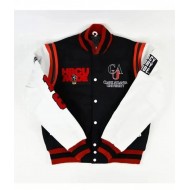 Clark Atlanta University Varsity White And Black Jacket