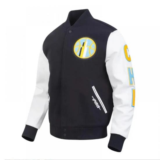 Classic Chenille Chicago Sky Varsity Jacket