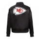 Classic Kansas City Chiefs Black Satin Jacket Classic Kansas City Chiefs Black Satin Jacket