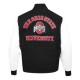 Classic Ohio State University Black and White Wool Varsity Jacket Classic Ohio State University Black and White Wool Varsity Jacket