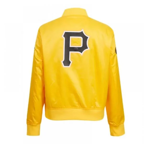 Classic Pittsburgh Pirates Yellow Satin Jacket