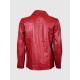 Classic Red Leather Coat Classic Red Leather Coat