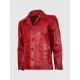 Classic Red Leather Coat Classic Red Leather Coat