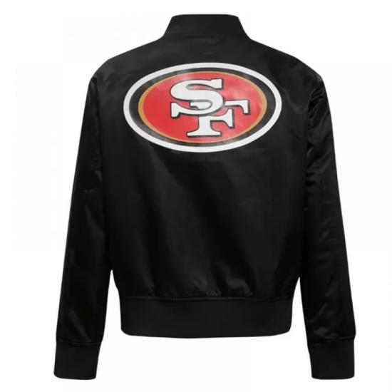 Classic San Francisco 49ers Red Satin Jacket