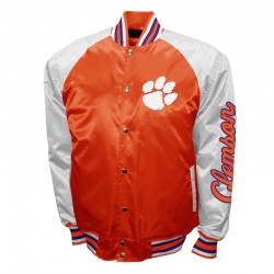 Clemson Tigers The Game Orange Satin Jacket