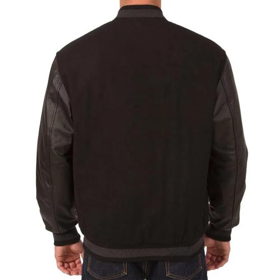 Cleveland Browns Black Varsity Wool/Leather Jacket Cleveland Browns Black Varsity Wool/Leather Jacket