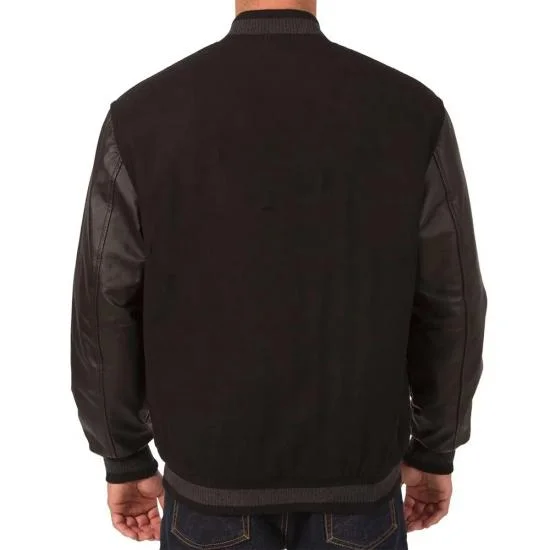Cleveland Browns Black Varsity Wool/Leather Jacket Cleveland Browns Black Varsity Wool/Leather Jacket