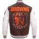 Cleveland Browns Mashup Men's Rib Wool Varsity Jacket Cleveland Browns Mashup Men's Rib Wool Varsity Jacket