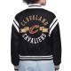 Cleveland Cavaliers Printed Logo Varsity Satin Jacket Cleveland Cavaliers Printed Logo Varsity Satin Jacket