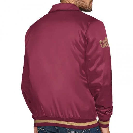 Cleveland Cavaliers Stitch Applique Satin Jacket