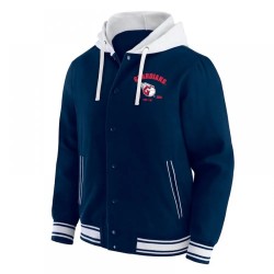 Cleveland Guardians Navy Cotton Hooded Jacket