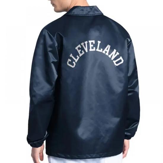 Cleveland Guardians Point Man Coaches Navy Jacket Cleveland Guardians Point Man Coaches Navy Jacket