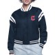 Cleveland Guardians Printed Logo Varsity Satin Jacket Cleveland Guardians Printed Logo Varsity Satin Jacket