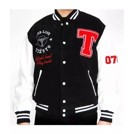Club Life Tiesto Letterman Varsity Jacket Club Life Tiesto Letterman Varsity Jacket