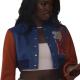 Coco Jones Bel Air S03 Crop Varsity Jacket Coco Jones Bel Air S03 Crop Varsity Jacket