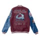Colorado Avalanche Champions Varsity Maroon and Blue Jacket Colorado Avalanche Champions Varsity Maroon and Blue Jacket