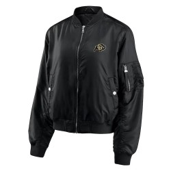 Colorado Buffaloes Black Bomber Full-Zip Jacket