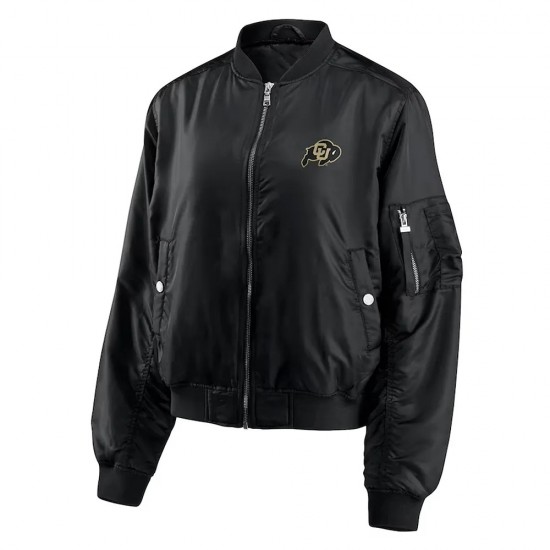 Colorado Buffaloes Black Bomber Full-Zip Jacket