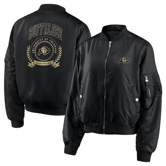 Colorado Buffaloes Black Bomber Full-Zip Jacket