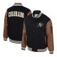 Colorado Buffaloes Black and Brown Letterman Jacket