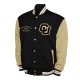 Colorado Buffaloes Fleece Black and Beige Varsity Jacket