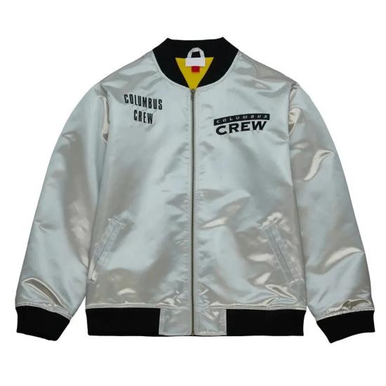 Columbus Crew Silver Satin Jacket Columbus Crew Silver Satin Jacket