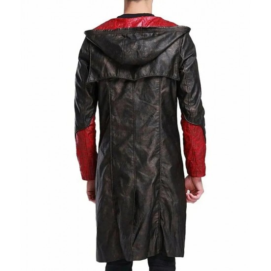 DMC Dante Leather Hooded Coat DMC Dante Leather Hooded Coat