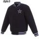 Dallas Cowboys Bomber Navy Blue Wool Jacket