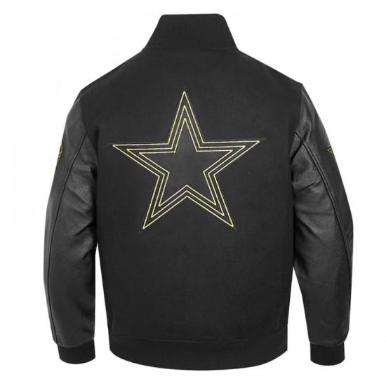 Dallas Cowboys Full-Zip Black Varsity Jacket