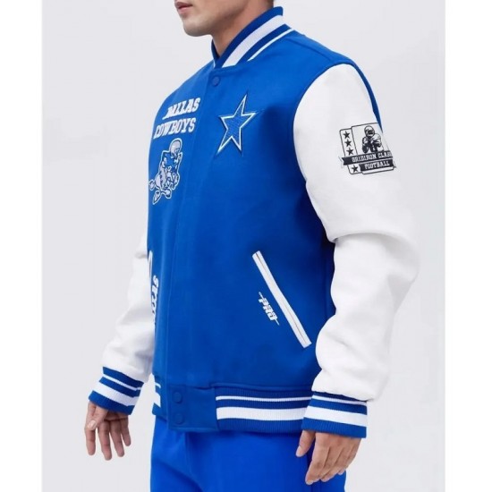 Dallas Cowboys Mash Up Varsity Jacket Dallas Cowboys Mash Up Varsity Jacket