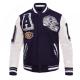 Dallas Cowboys Mashup Rib Varsity Wool and Leather Jacket