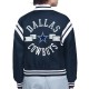 Dallas Cowboys Printed Logo Varsity Satin Jacket