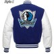 Dallas Mavericks NBA Letterman Blue and White Jacket Dallas Mavericks NBA Letterman Blue and White Jacket