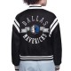 Dallas Mavericks Printed Logo Varsity Satin Jacket Dallas Mavericks Printed Logo Varsity Satin Jacket