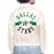 Dallas Stars Printed Logo Varsity Satin Jacket Dallas Stars Printed Logo Varsity Satin Jacket