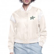 Dallas Stars Printed Logo Varsity Satin Jacket