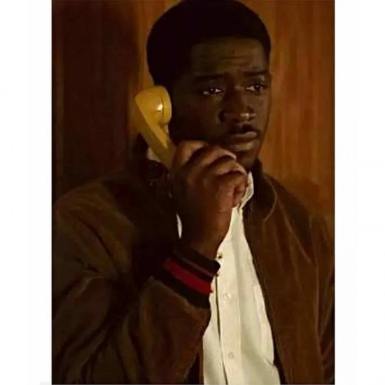 Damson Idris Snowfall Corduroy Varsity Jacket Damson Idris Snowfall Corduroy Varsity Jacket