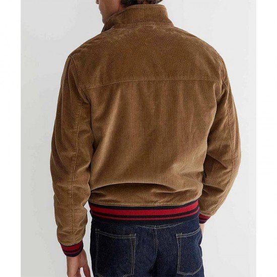 Damson Idris Snowfall Corduroy Varsity Jacket Damson Idris Snowfall Corduroy Varsity Jacket