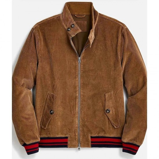 Damson Idris Snowfall Corduroy Varsity Jacket Damson Idris Snowfall Corduroy Varsity Jacket
