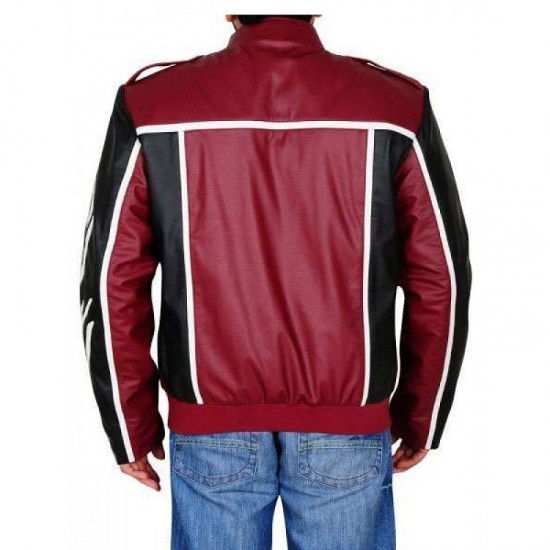 Daniel Bryan WWE Black And Red Leather Jacket Daniel Bryan WWE Black And Red Leather Jacket