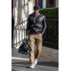 David Beckham Brown Leather Jacket David Beckham Brown Leather Jacket